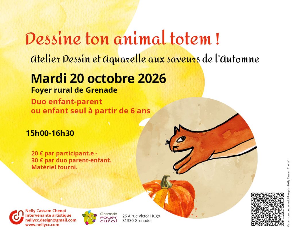 atelier aquarelle dessin octobre 2026